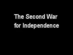 The Second War for Independence