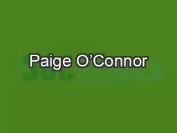 Paige O’Connor