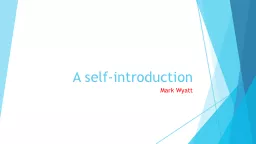 A self-introduction