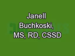 Janell Buchkoski, MS, RD, CSSD