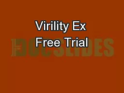 Virility Ex Free Trial