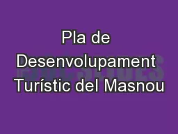 Pla de Desenvolupament Turístic del Masnou