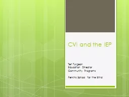 CVI and the IEP