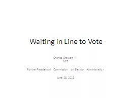 Waiting in Line to Vote