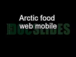 Arctic food web mobile
