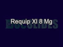 Requip Xl 8 Mg