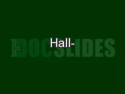 Hall-