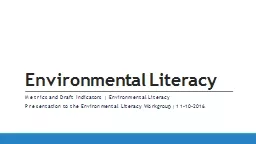 Environmental Literacy