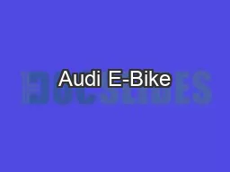 Audi E-Bike