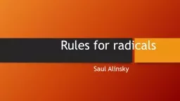 Rules for radicals