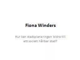 Fiona Winders