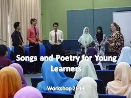 Songs and Poetry for Young Learners