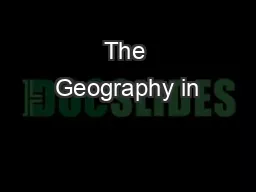 The Geography in