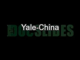 Yale-China