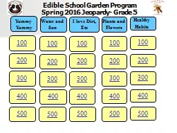 Edible School Garden Program