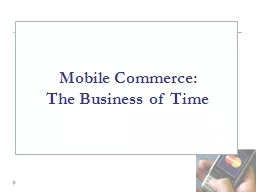 Mobile Commerce: