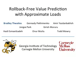Rollback-Free Value Prediction