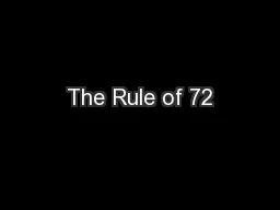 The Rule of 72