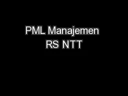 PML Manajemen RS NTT