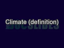 Climate (definition)