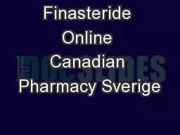 Finasteride Online Canadian Pharmacy Sverige