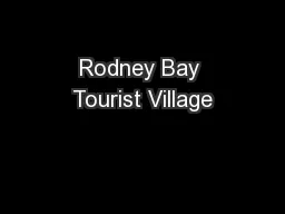 Rodney Bay Tourist Village