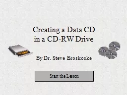 Creating a Data CD