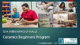 Ceramics Beginners Program