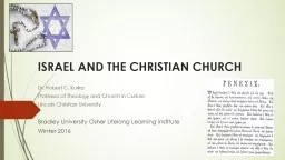 ISRAEL AND THE CHRISTIAN CHURCH