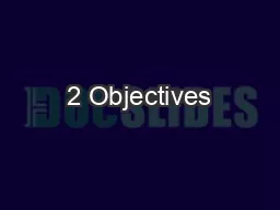 2 Objectives