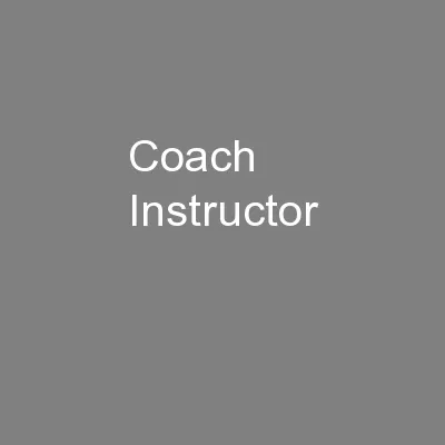 Coach Instructor