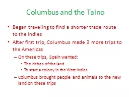 Columbus and the