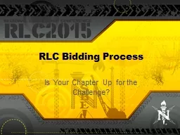 RLC Bidding Process