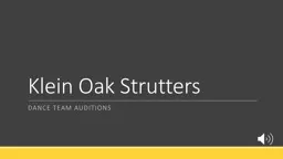 Klein Oak Strutters
