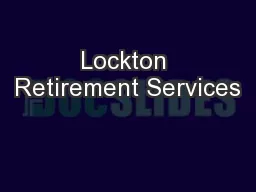 Lockton Retirement Services