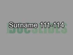 Surname 111-114