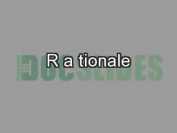 R a tionale