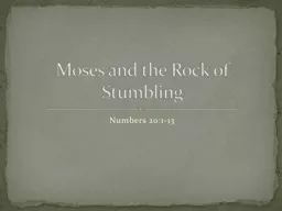 Numbers 20:1-13