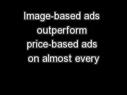 Image-based ads outperform price-based ads on almost every