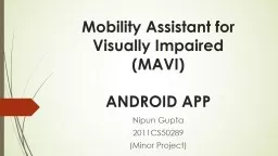 Mobility Assistant for Visually Impaired