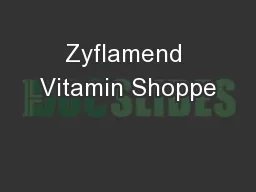 Zyflamend Vitamin Shoppe