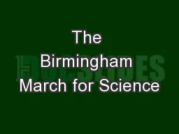 The Birmingham March for Science