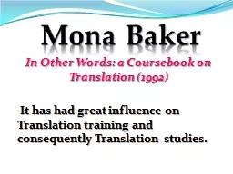 Mona Baker