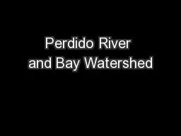 Perdido River and Bay Watershed