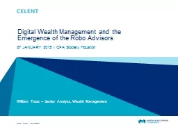 Digital Wealth Management and the Emergence of the