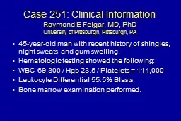 Case 251: Clinical Information