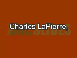 Charles LaPierre,