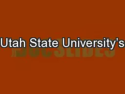 Utah State University’s
