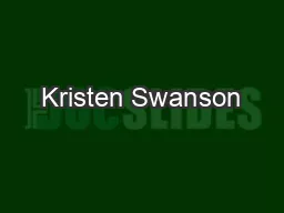 Kristen Swanson