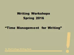 Writing Workshops